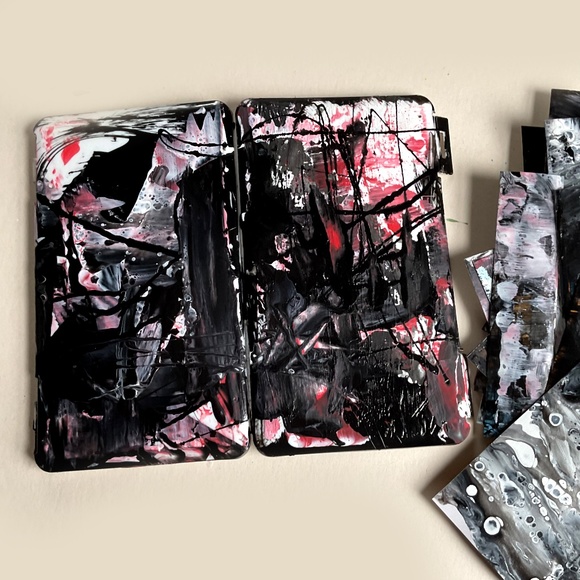 Junk Journal Pack 22+ Hand painted Pieces, Grunge Joy Collection 2- Limited Ed. - Picture 6 of 14